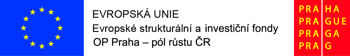 Logo Evropská unie, Evropské strukturální a investiční fondy, OP Praha – pól růstu ČR Logo Evropská unie, Evropské strukturální a investiční fondy, OP Praha – pól růstu ČR